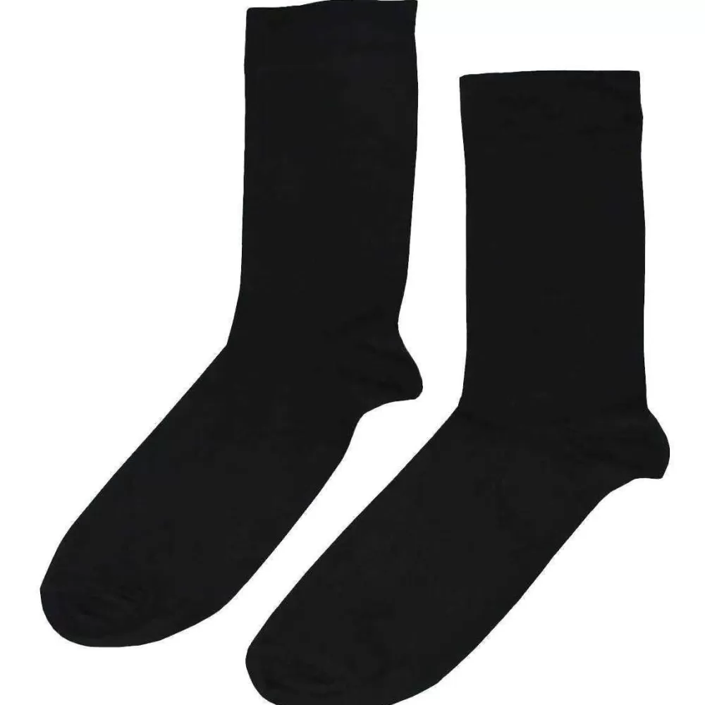 Bassin and Brown Men's Socks^Black 3 Pack Plain Bamboo Socks