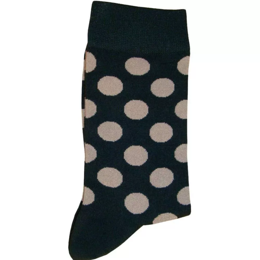 Bassin and Brown Men's Socks^Black Spotted Socks