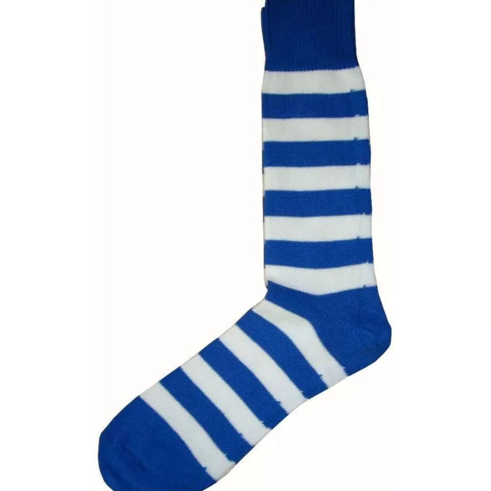 Bassin and Brown Men's Socks^Blue Hooped Stripe Socks