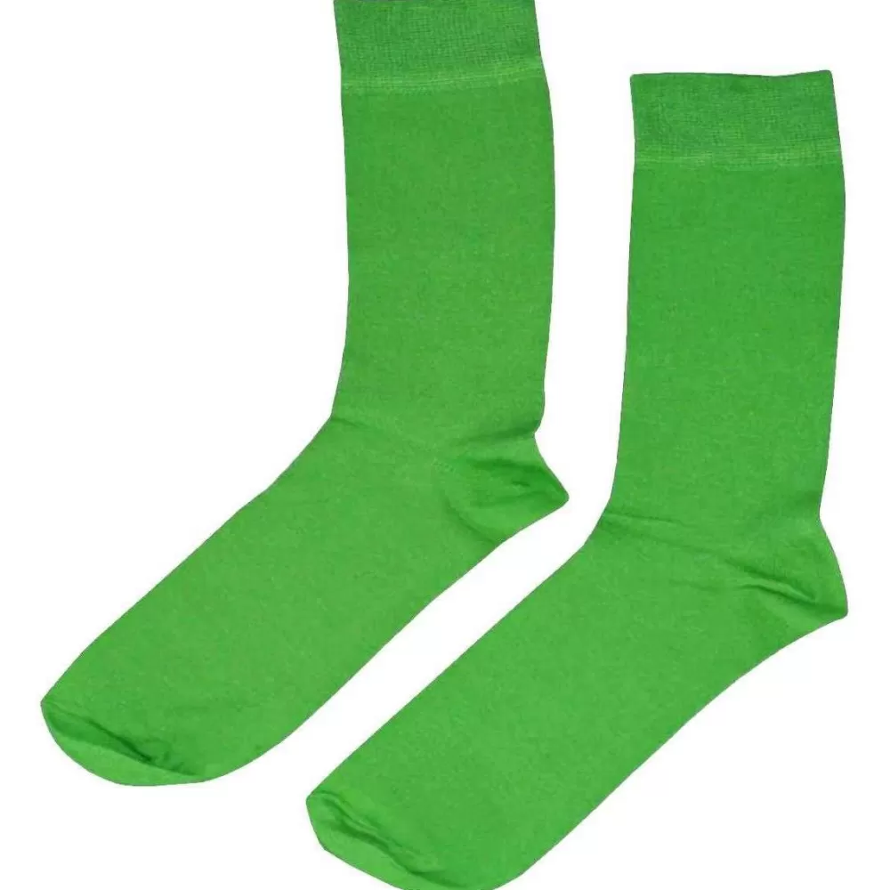 Bassin and Brown Men's Socks^Green 5 Pack Plain Bamboo Socks