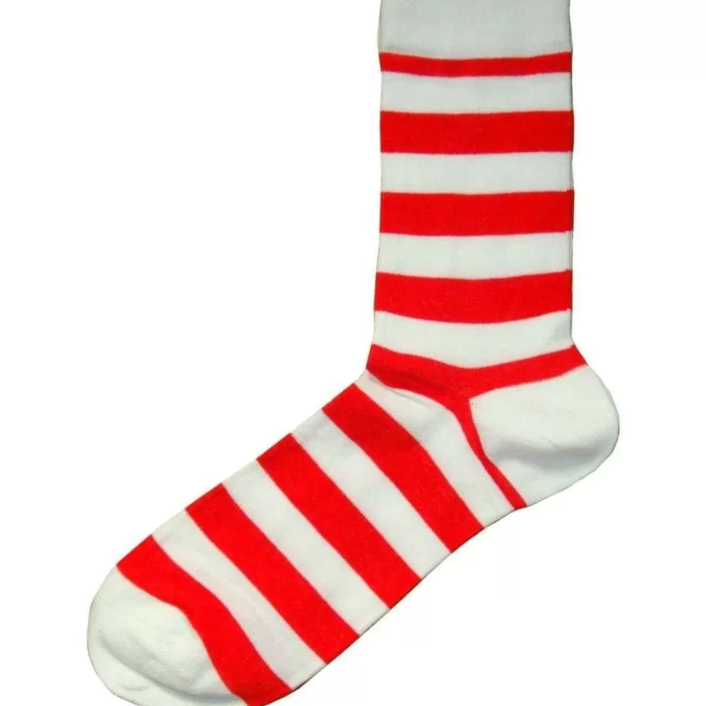 Bassin and Brown Men's Socks^Red Hooped Stripe Socks
