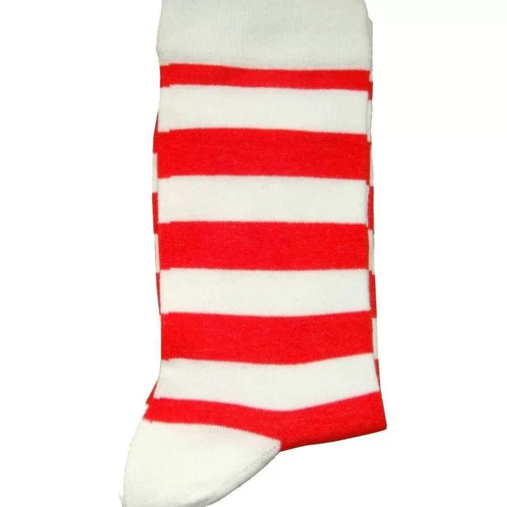 Bassin and Brown Men's Socks^Red Hooped Stripe Socks