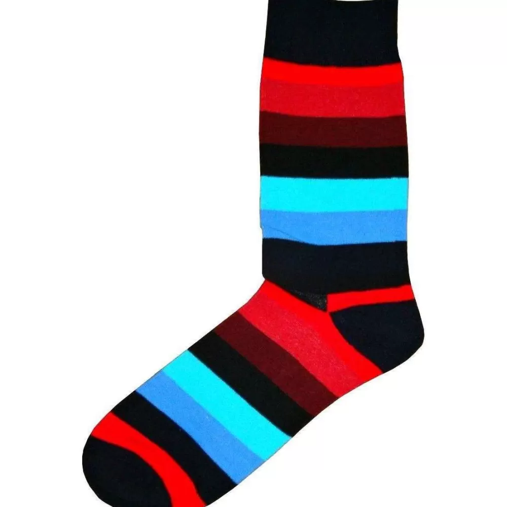 Bassin and Brown Men's Socks^Red Striped Socks