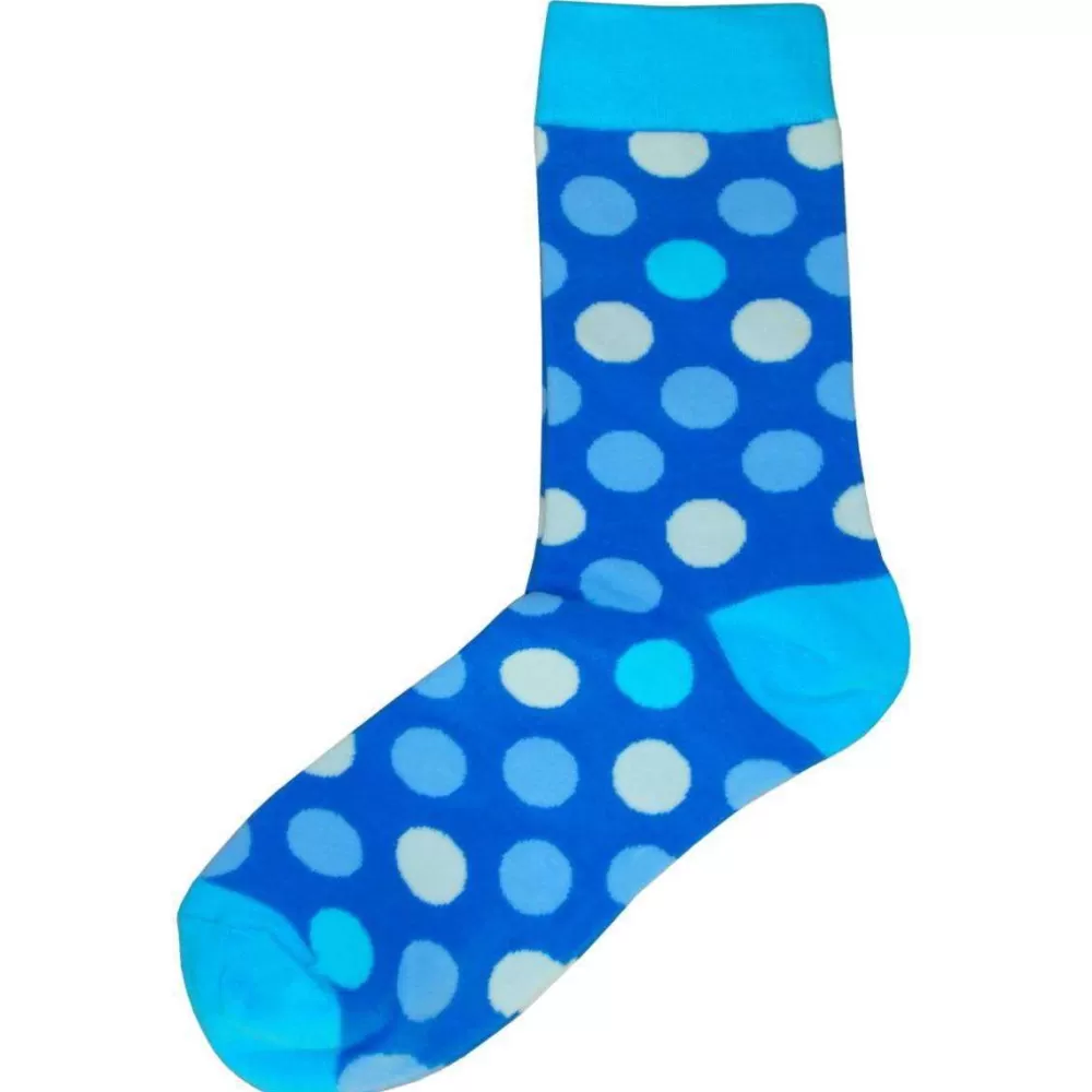 Bassin and Brown Men's Socks^Turquoise Spotted Socks