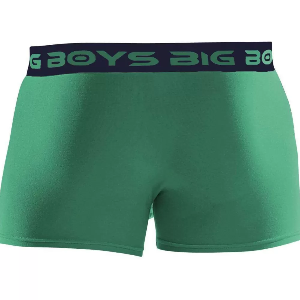 Big Boys Men's Underwear^Green Boxer Briefs