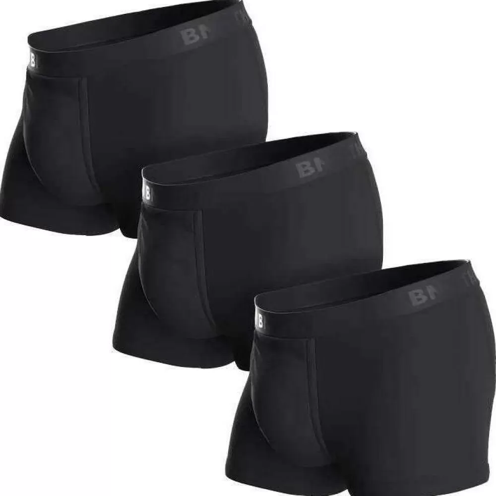 BN3TH Men's Underwear^Black Classic 3 Pack Trunk