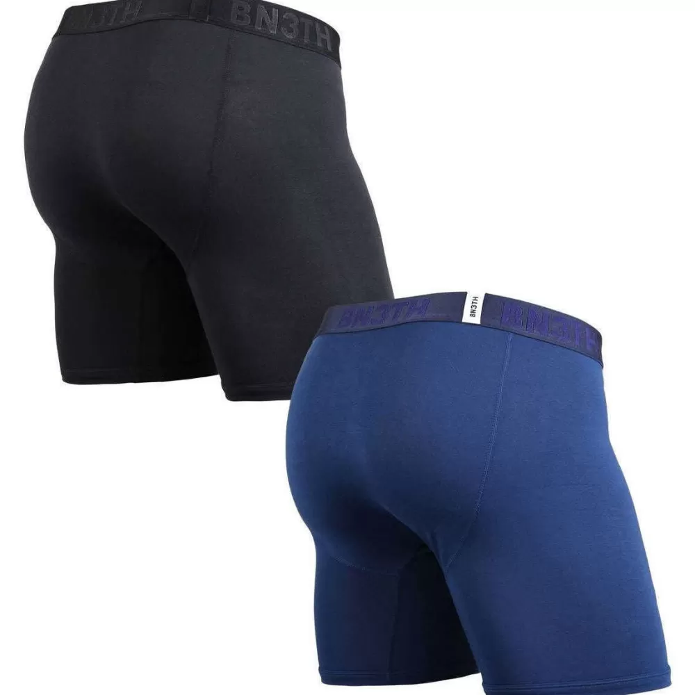 BN3TH Men's Underwear^Black 2-Pack Classic Branded Boxer Brief