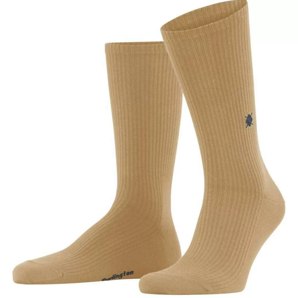 Burlington Men's Socks^Beige Boston Socks