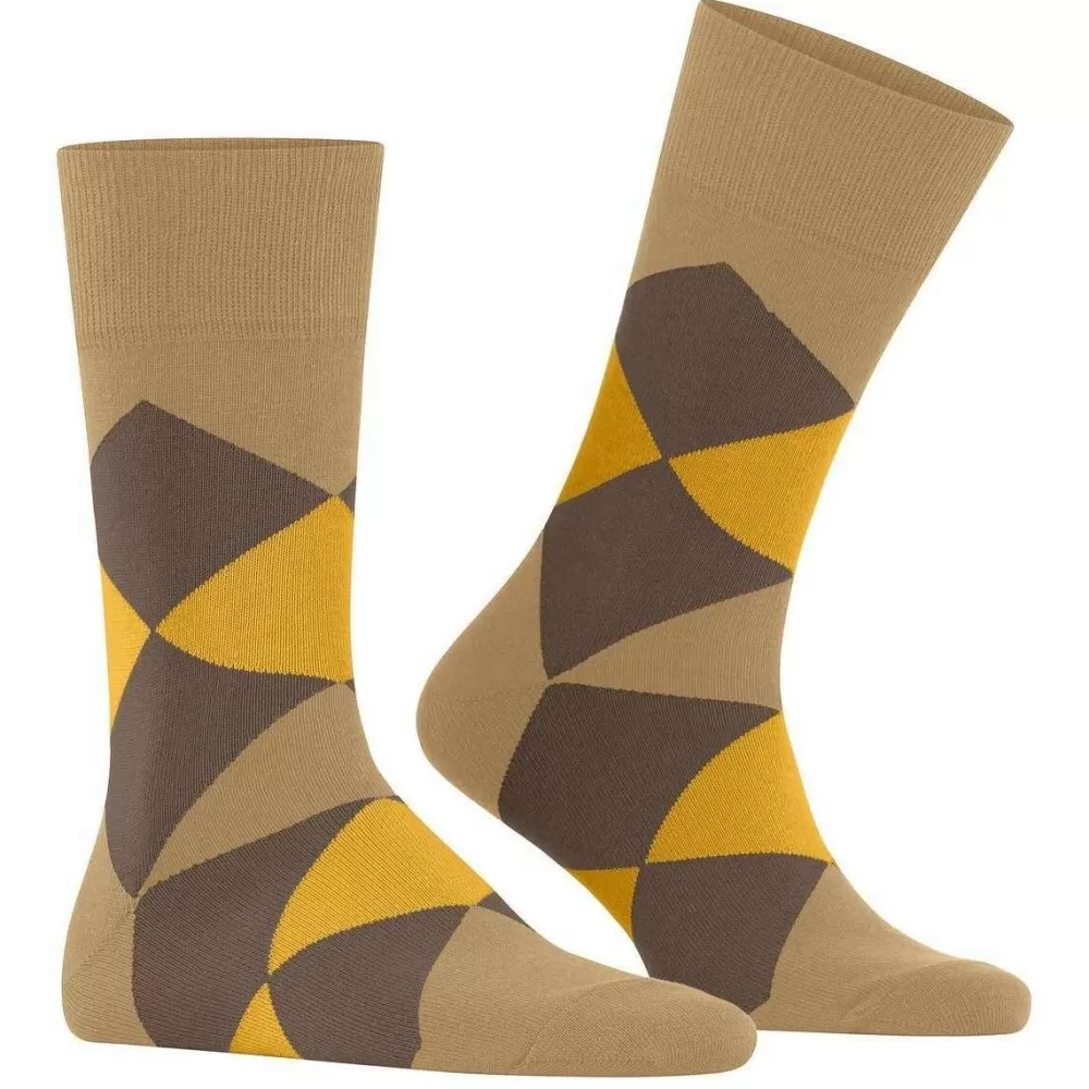 Burlington Men's Socks^Beige Clyde Socks
