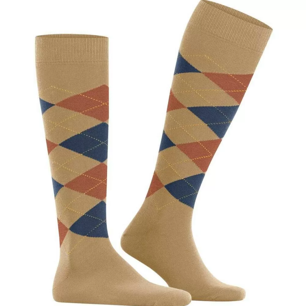 Burlington Men's Socks^Beige King Knee High Socks