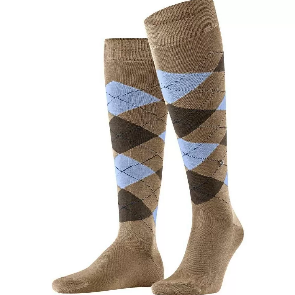 Burlington Men's Socks^Beige Manchester Knee High Socks