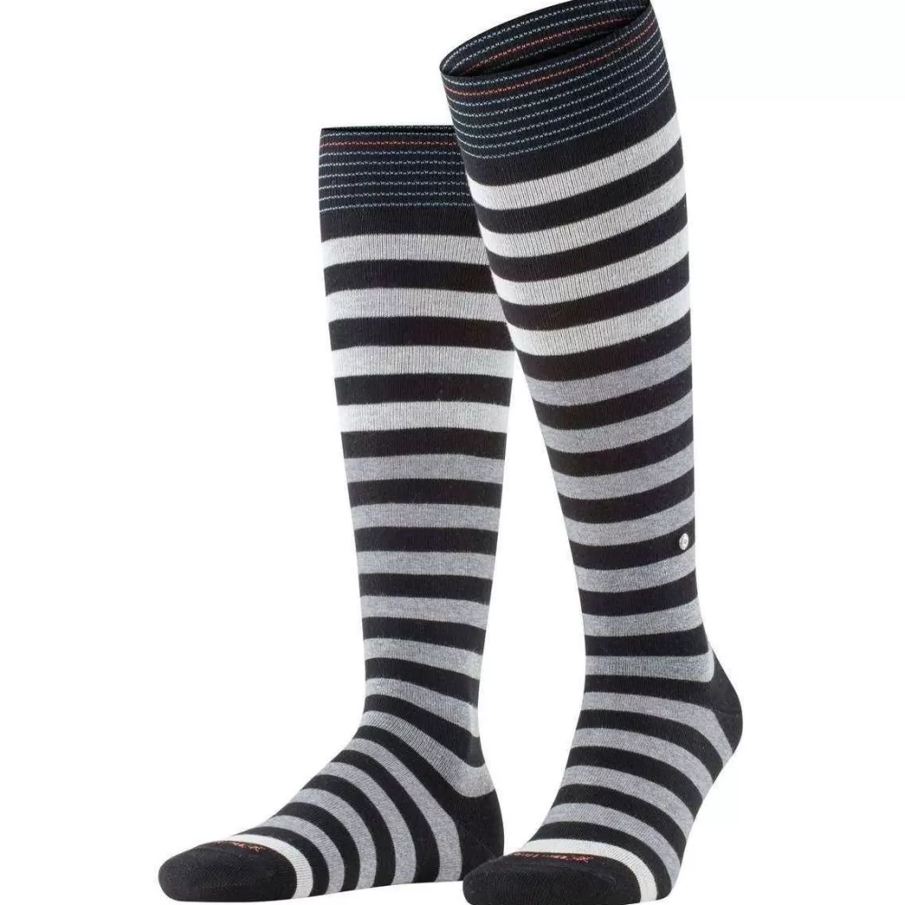 Burlington Men's Socks^Black Blackpool Knee High Socks