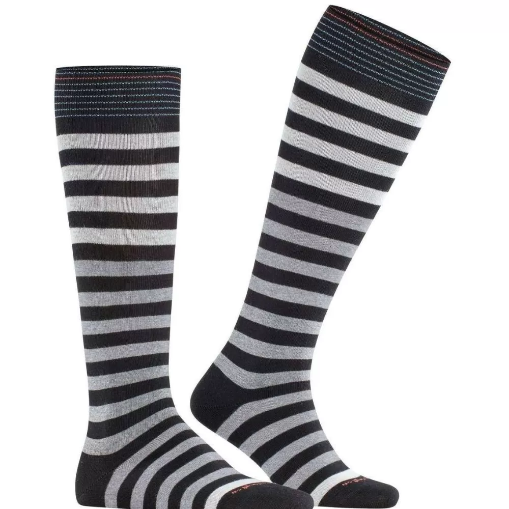Burlington Men's Socks^Black Blackpool Knee High Socks
