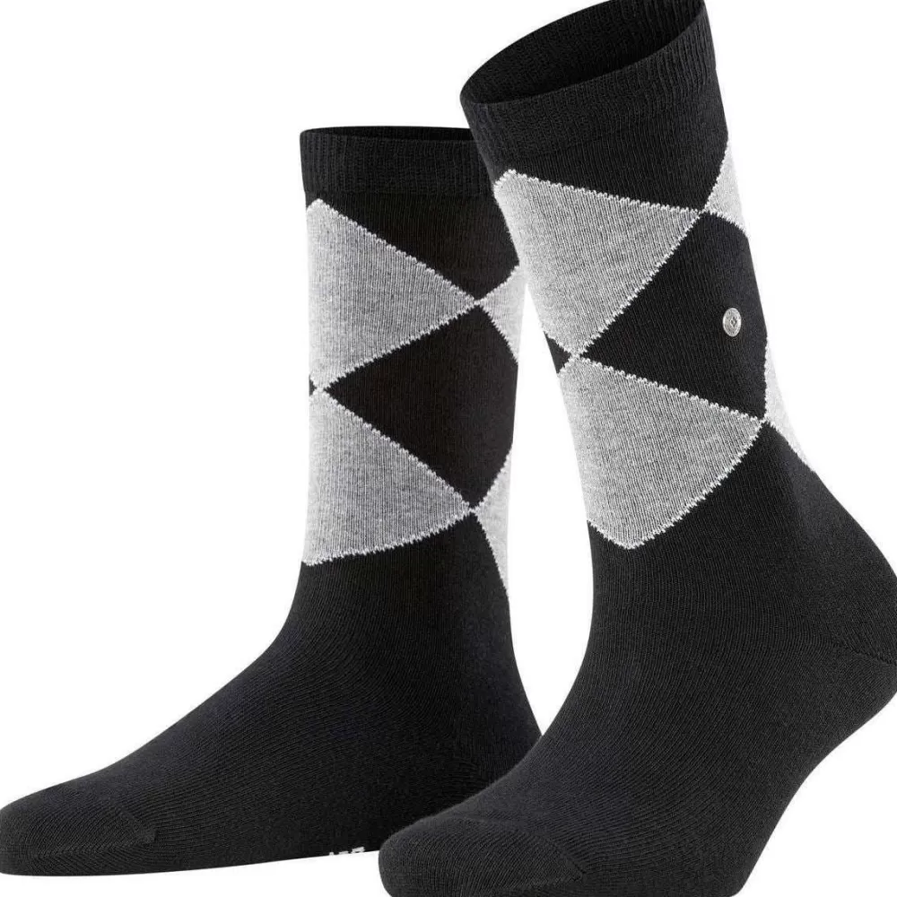 Burlington Women's Socks^Black Darlington Socks
