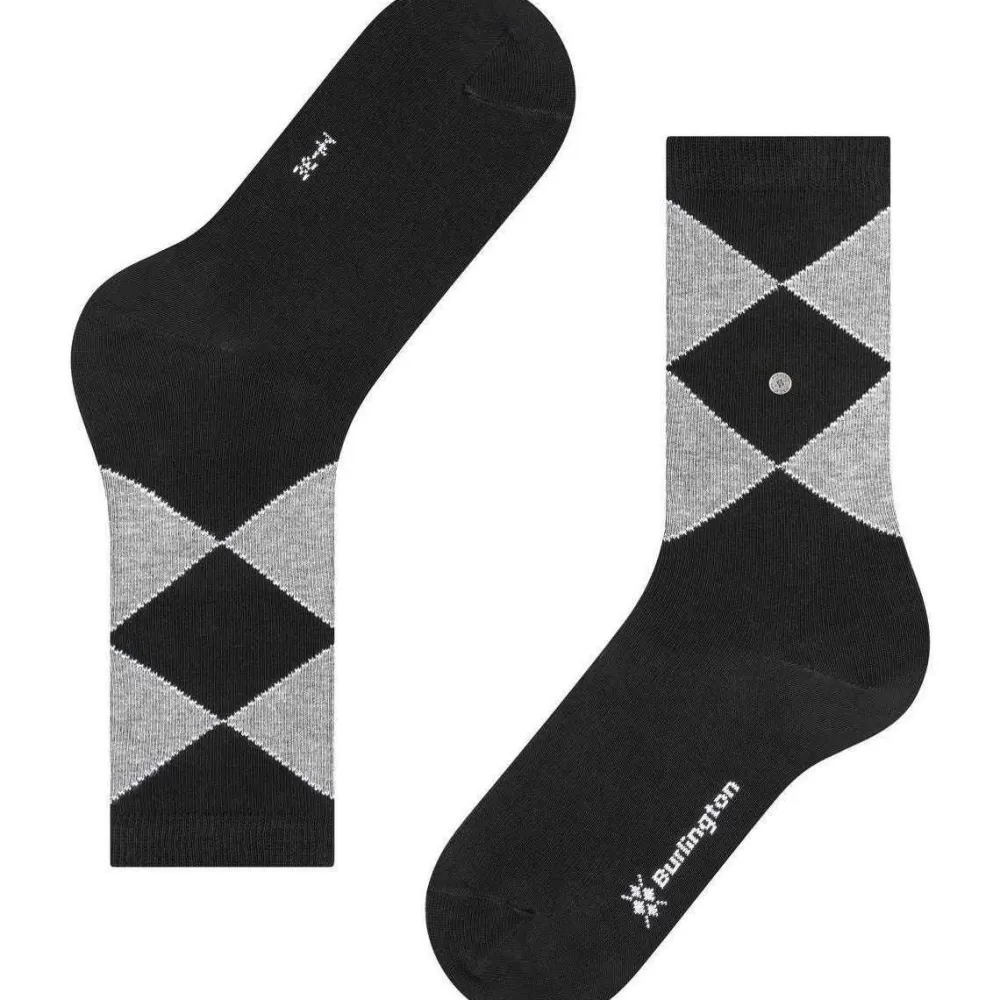 Burlington Women's Socks^Black Darlington Socks