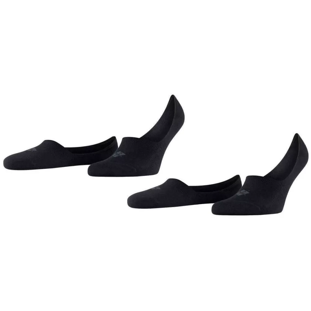 Burlington Men's Socks^Black Everyday 2-Pack No Show Socks