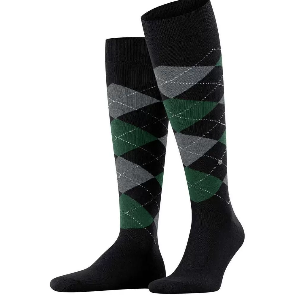 Burlington Men's Socks^Black King Knee High Socks