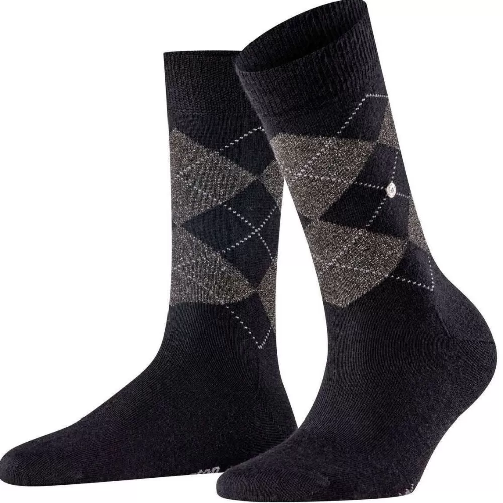 Burlington Women's Socks^Black Marylebone Lurex Socks
