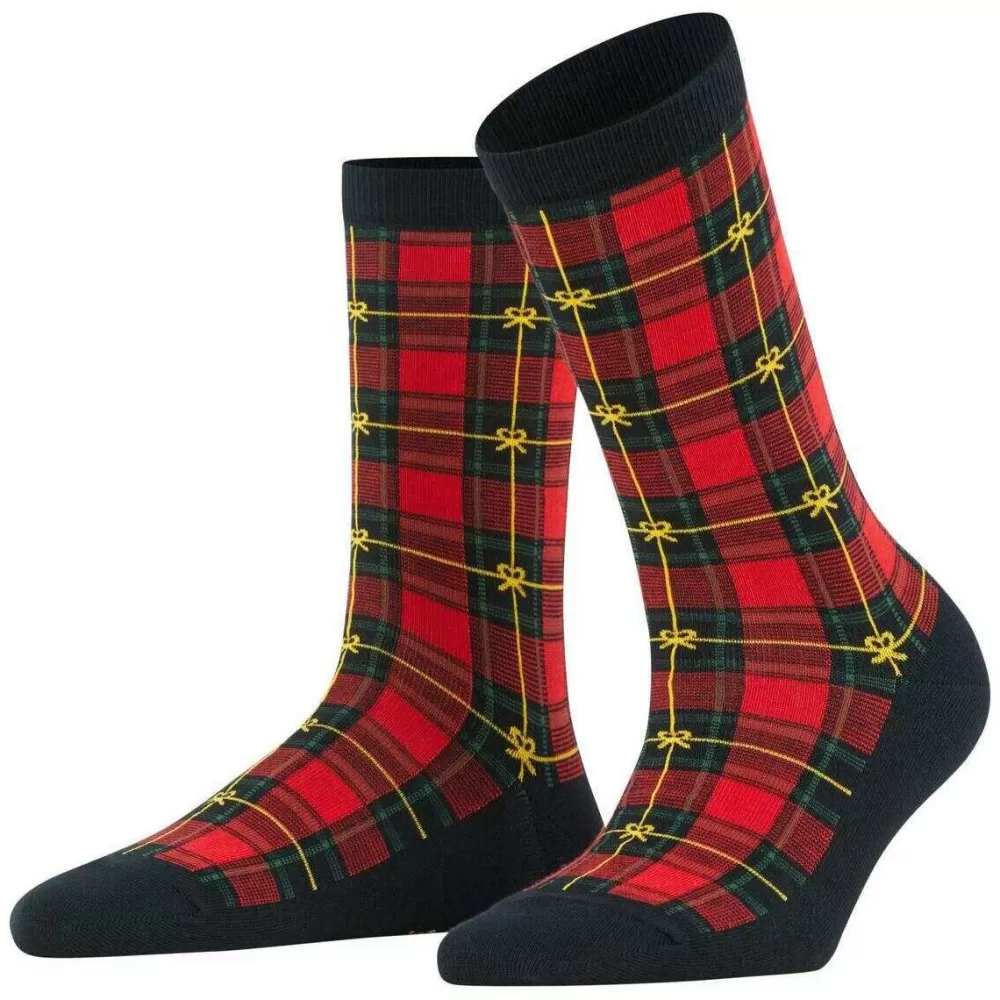 Burlington Women's Socks^Black Merry X-Mas Socks