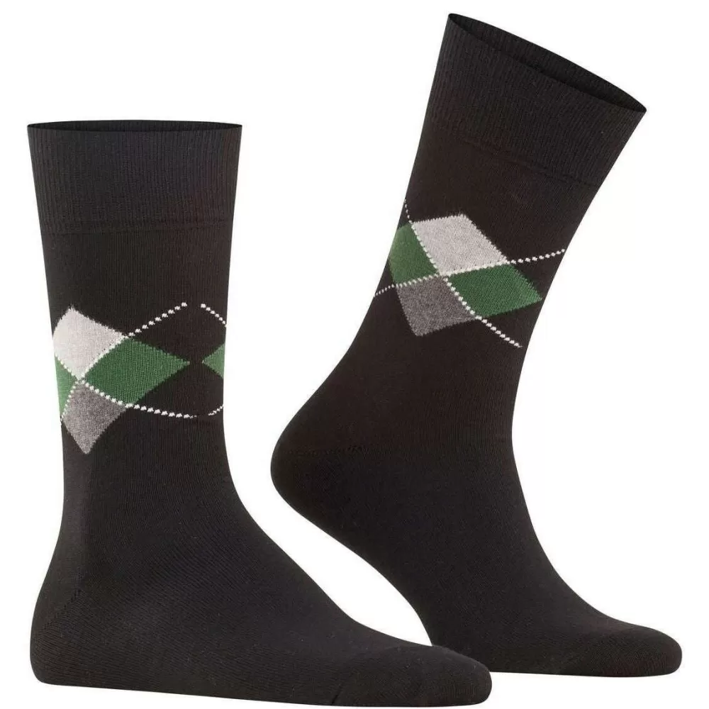 Burlington Men's Socks^Black Multi King Socks