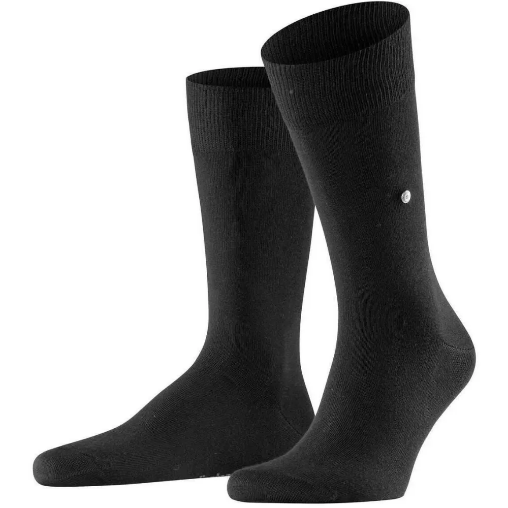 Burlington Men's Socks^Black Plain Basic Gift Box Socks