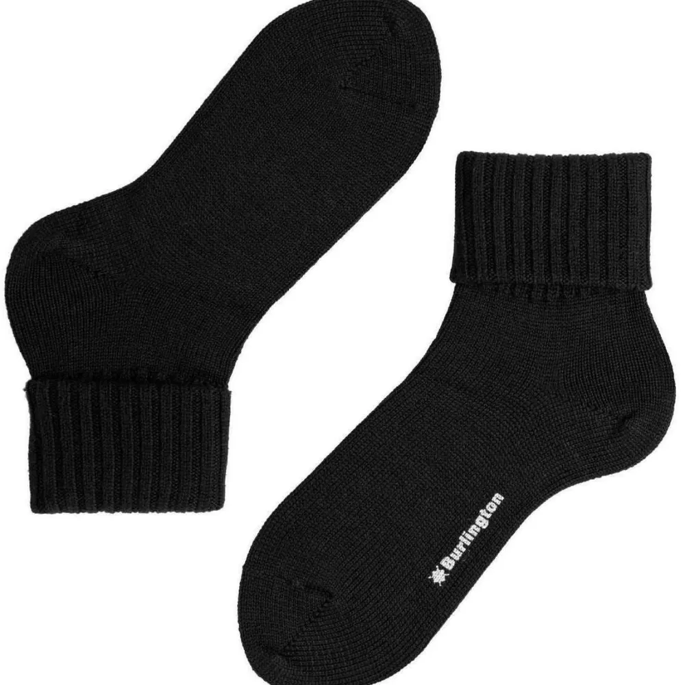 Burlington Women's Socks^Black Plymouth Socks