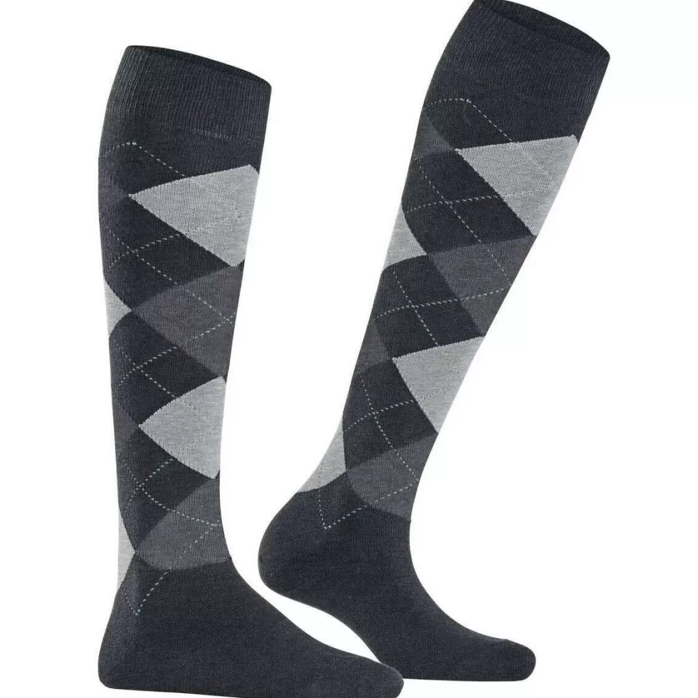 Burlington Women's Socks^Black Queen Knee High Socks