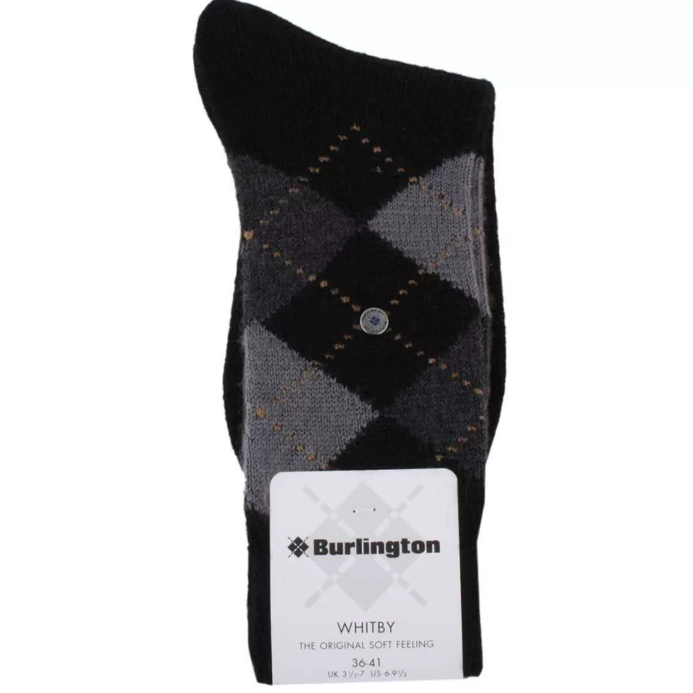 Burlington Women's Socks^Black Whitby Socks