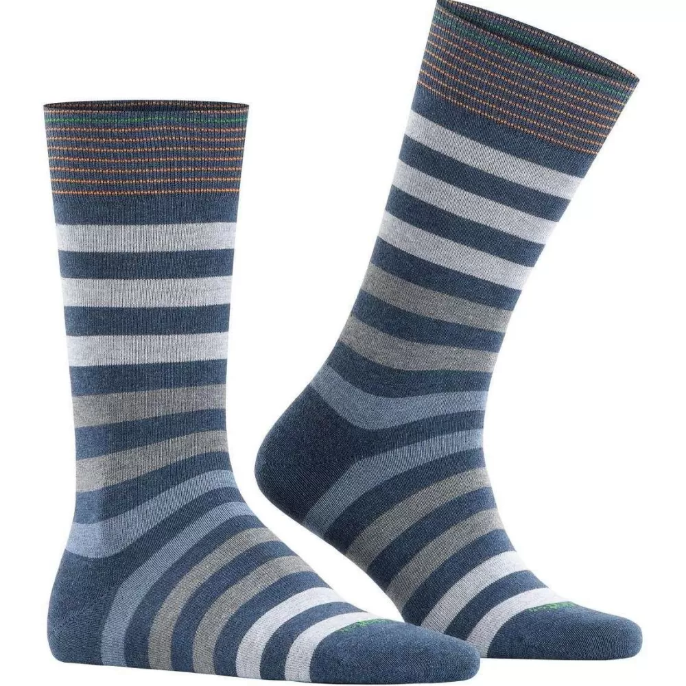 Burlington Men's Socks^Blue Blackpool Socks