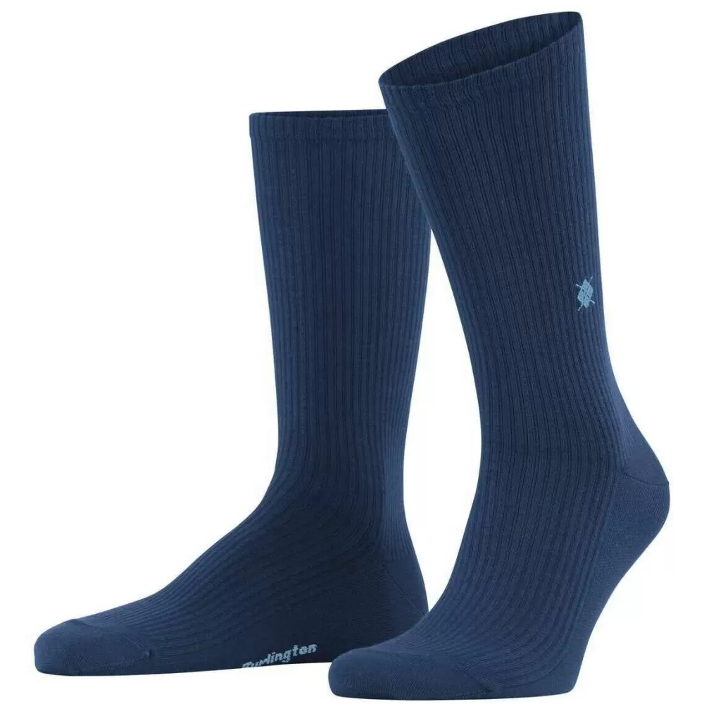Burlington Men's Socks^Blue Boston Socks