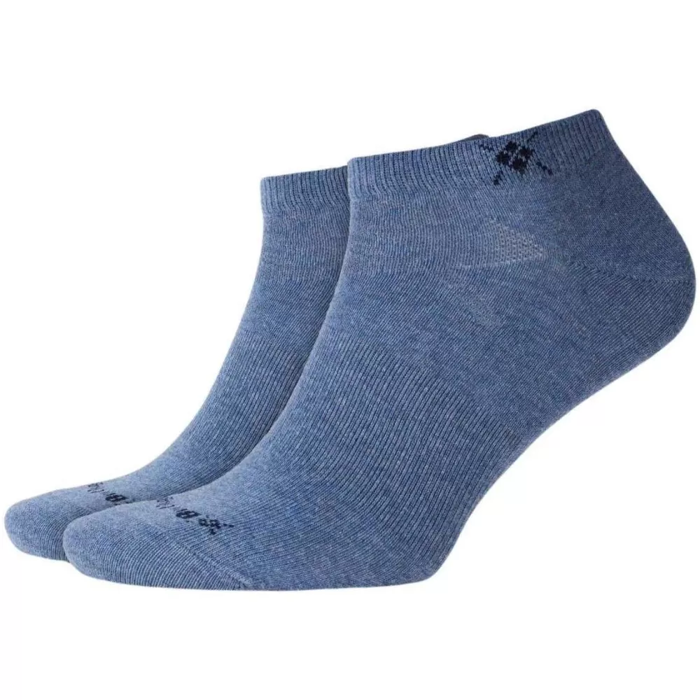 Burlington Men's Socks^Blue Everyday 2-Pack Sneaker Socks