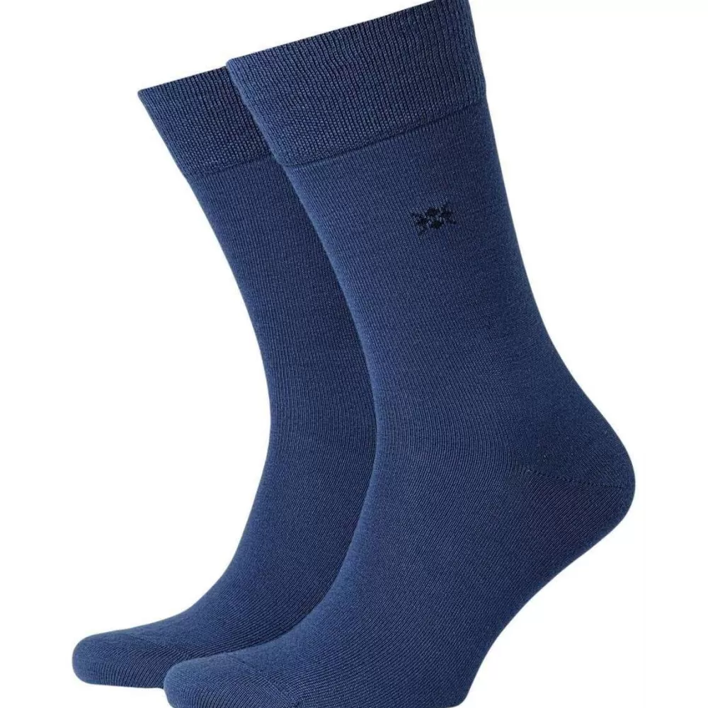 Burlington Men's Socks^Blue Leeds Socks