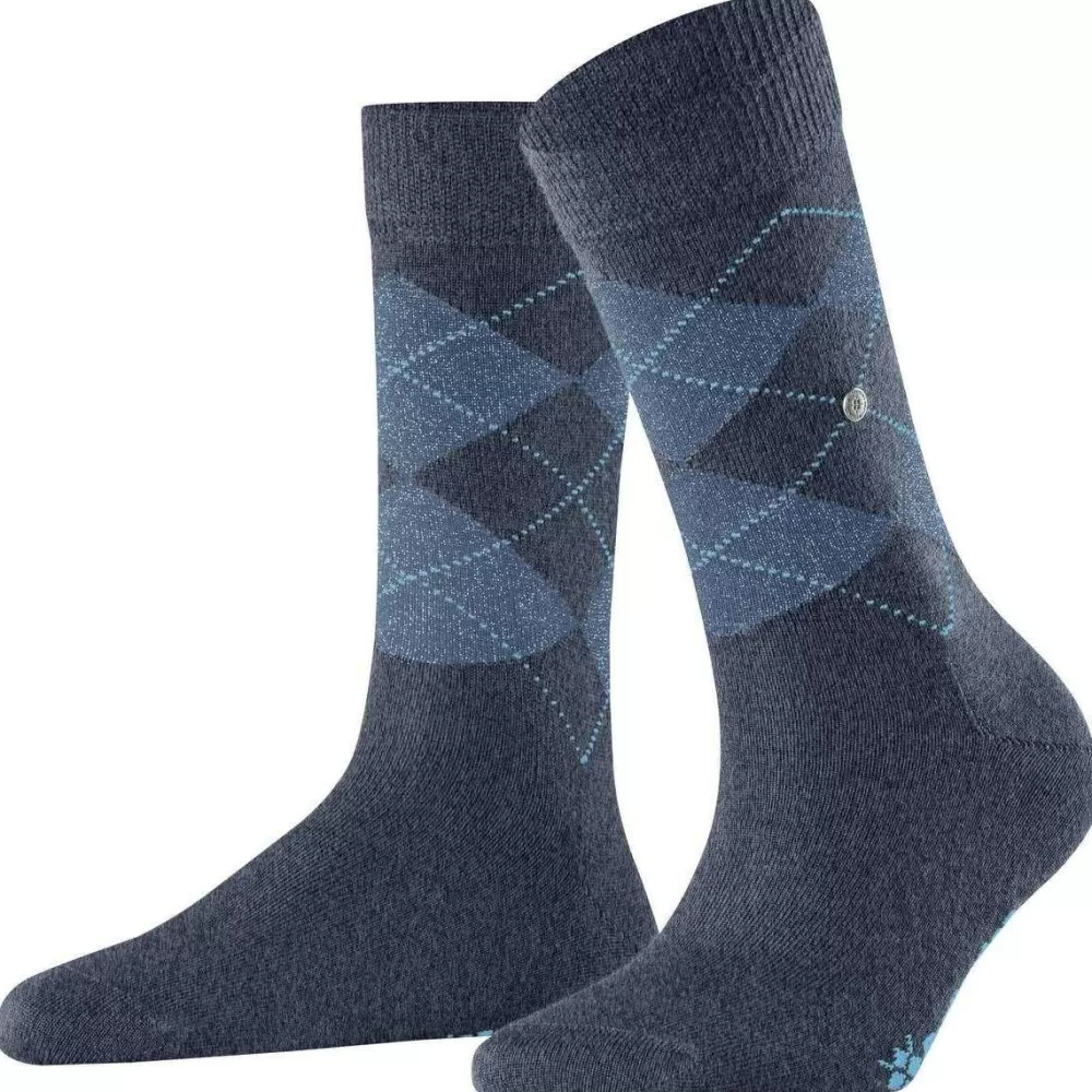 Burlington Women's Socks^Blue Marylebone Lurex Socks