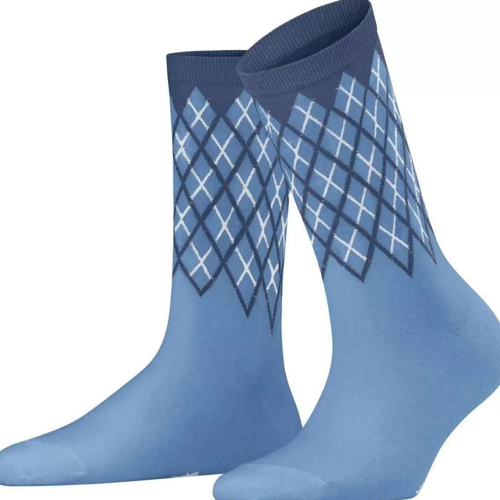 Burlington Women's Socks^Blue Mayfair Socks