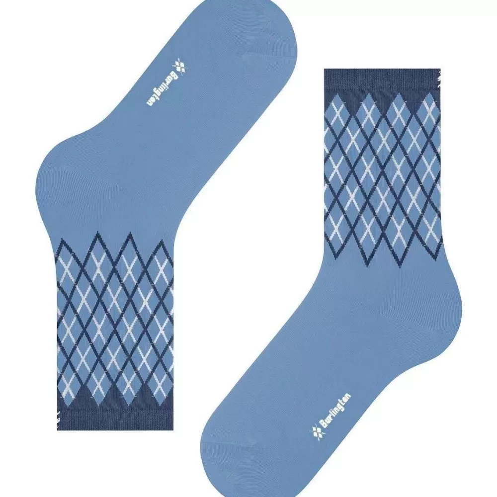 Burlington Women's Socks^Blue Mayfair Socks