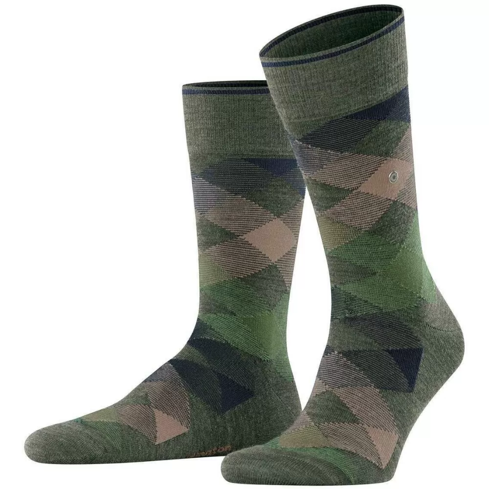 Burlington Men's Socks^Blue Newcastle Melange Socks