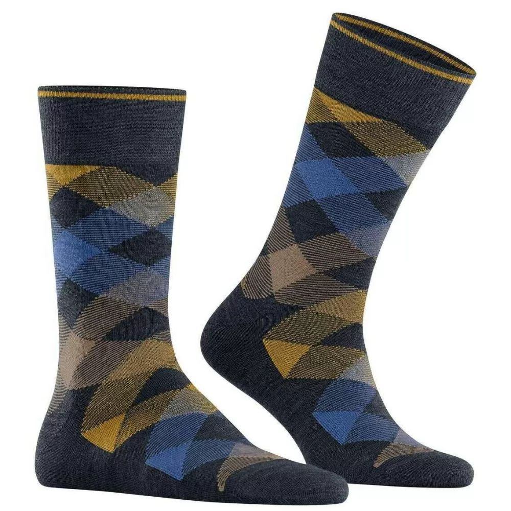 Burlington Men's Socks^Blue Newcastle Melange Socks