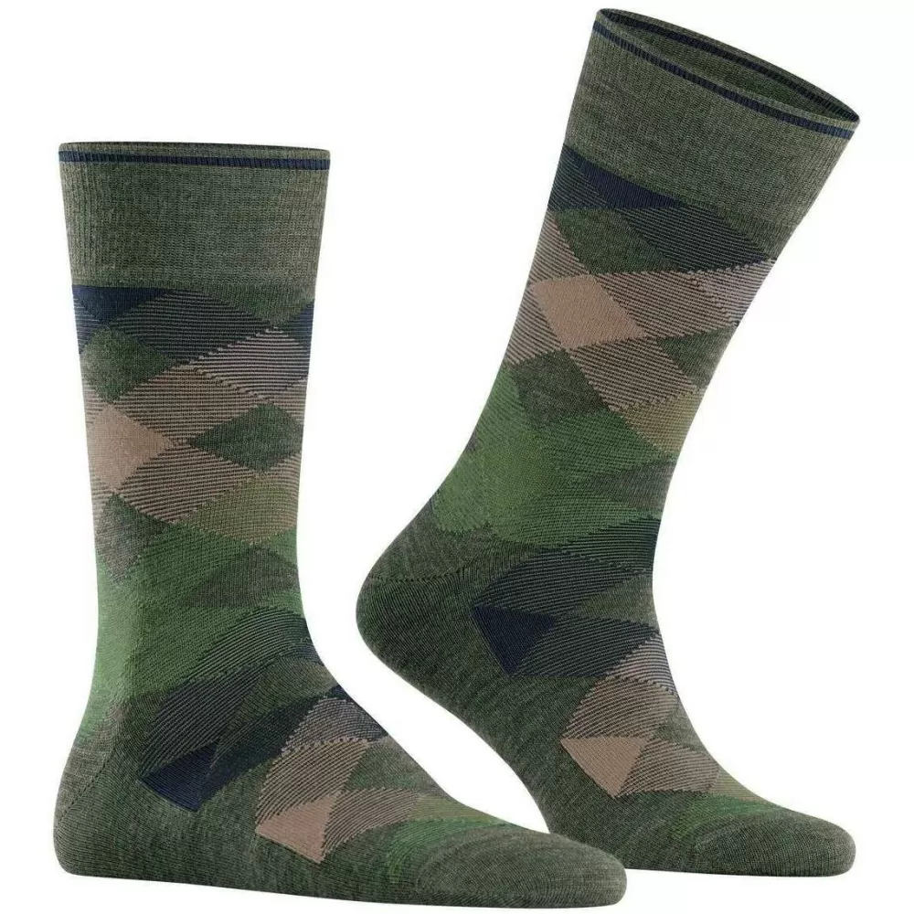 Burlington Men's Socks^Blue Newcastle Melange Socks