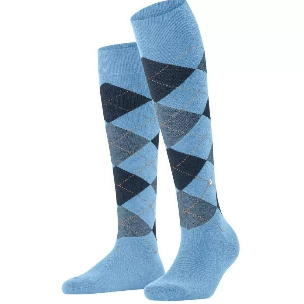 Burlington Women's Socks^Blue Queen Knee High Socks