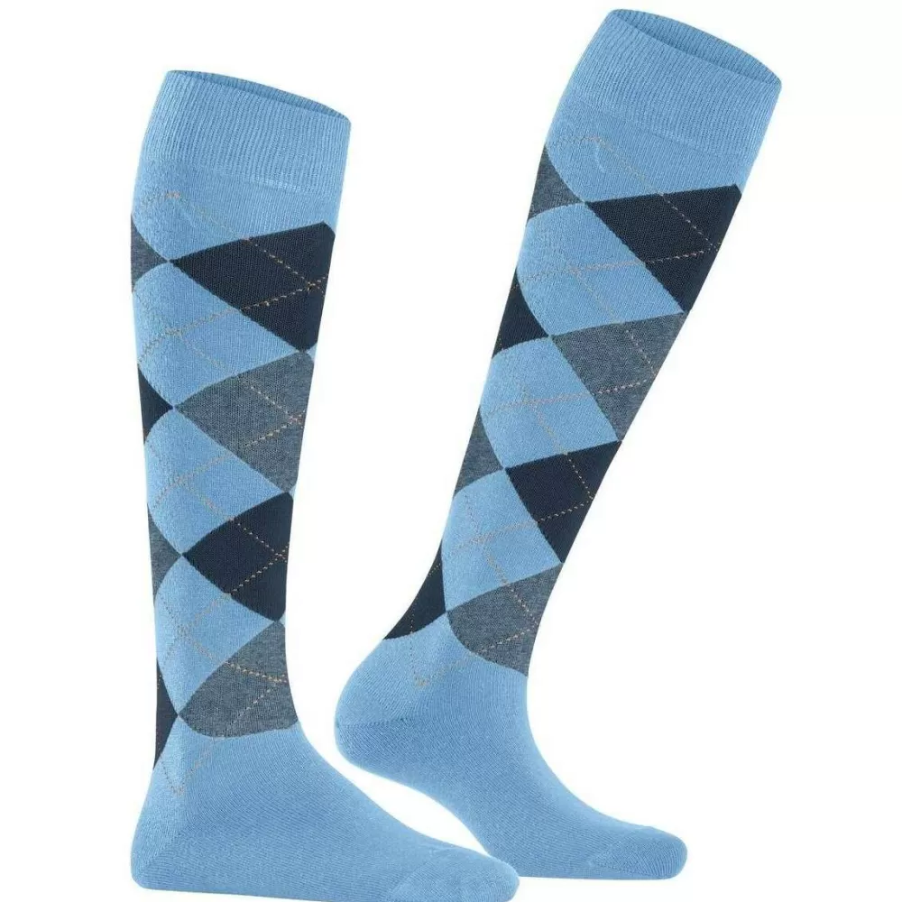 Burlington Women's Socks^Blue Queen Knee High Socks