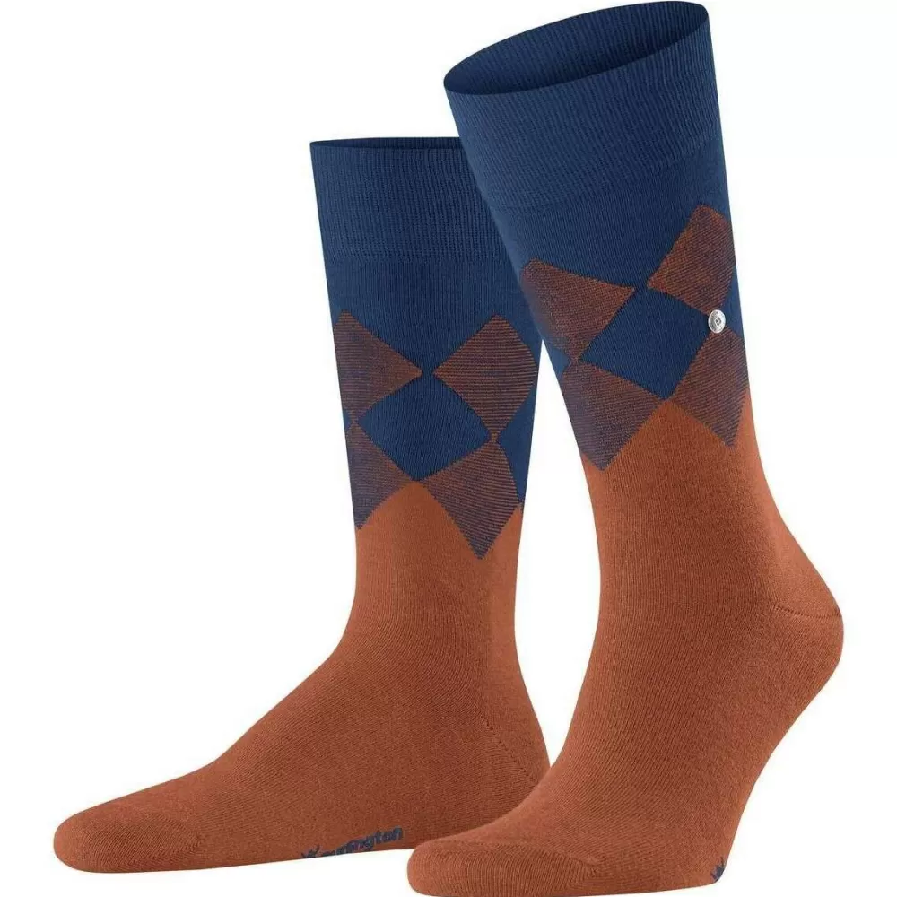 Burlington Men's Socks^Brown Hampstead Socks