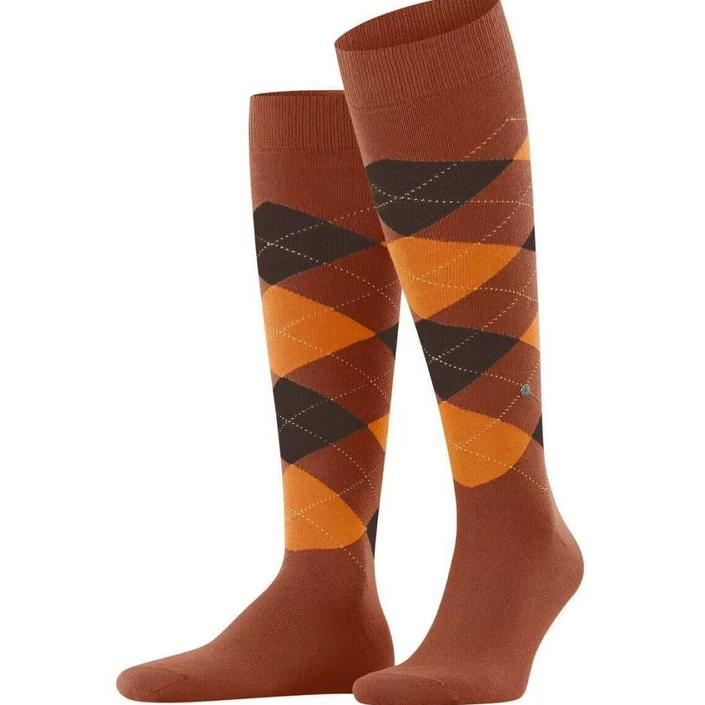 Burlington Men's Socks^Brown King Knee High Socks