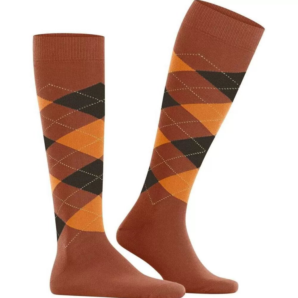 Burlington Men's Socks^Brown King Knee High Socks