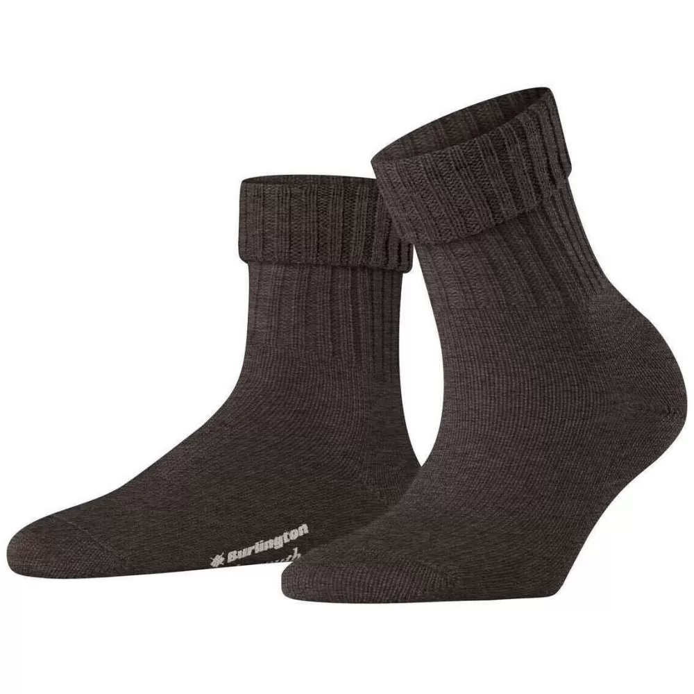 Burlington Women's Socks^Brown Plymouth Socks