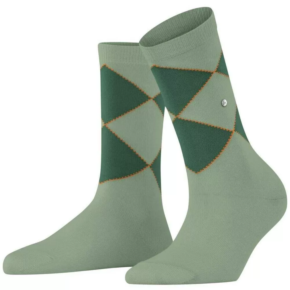 Burlington Women's Socks^Green Darlington Socks