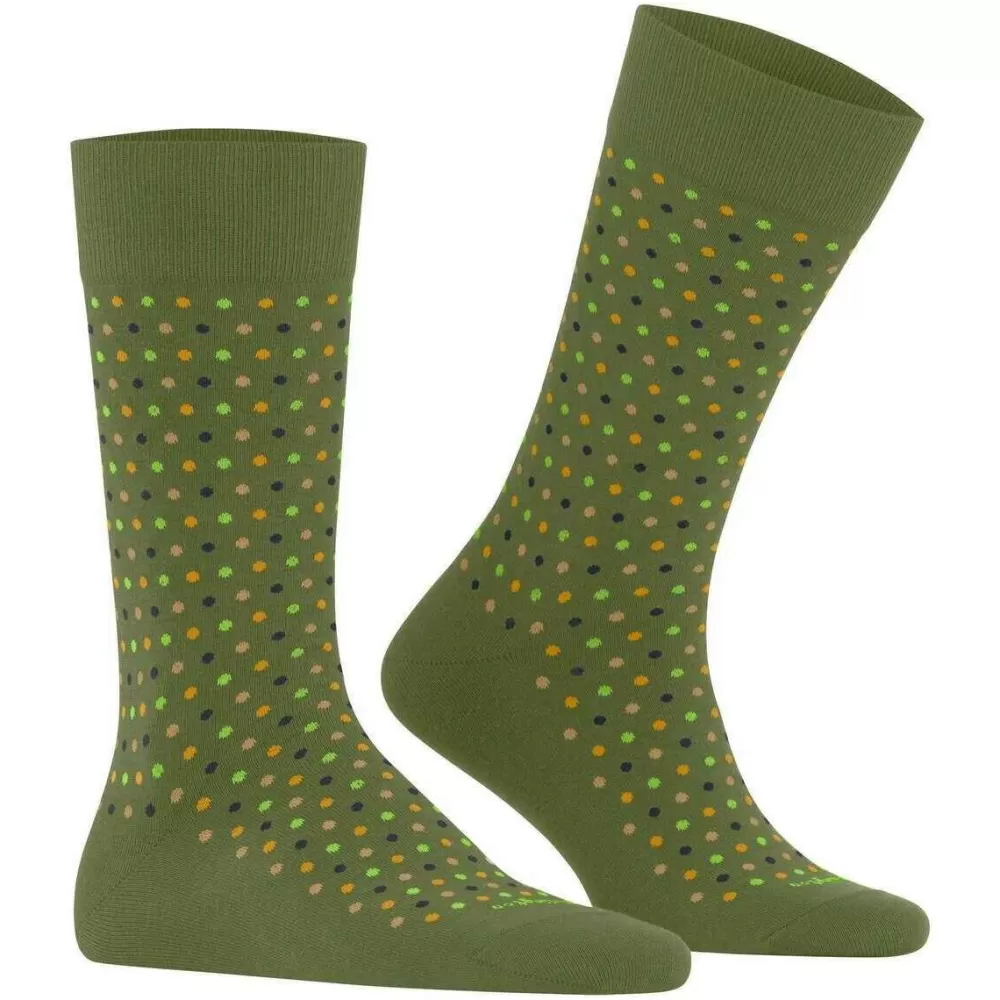 Burlington Men's Socks^Green Dot Socks