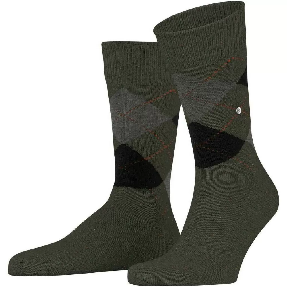Burlington Men's Socks^Green Dundee Socks