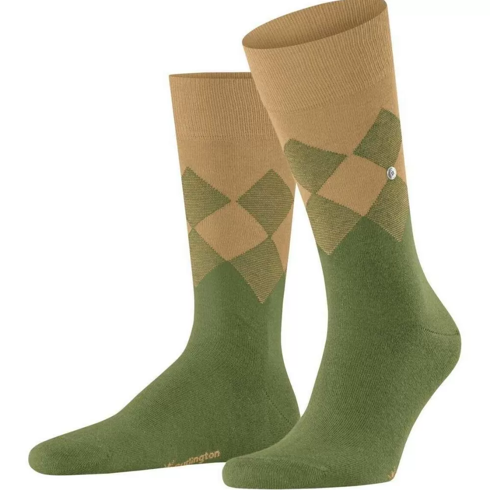 Burlington Men's Socks^Green Hampstead Socks