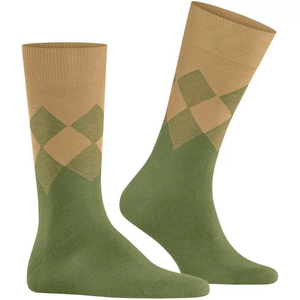 Burlington Men's Socks^Green Hampstead Socks