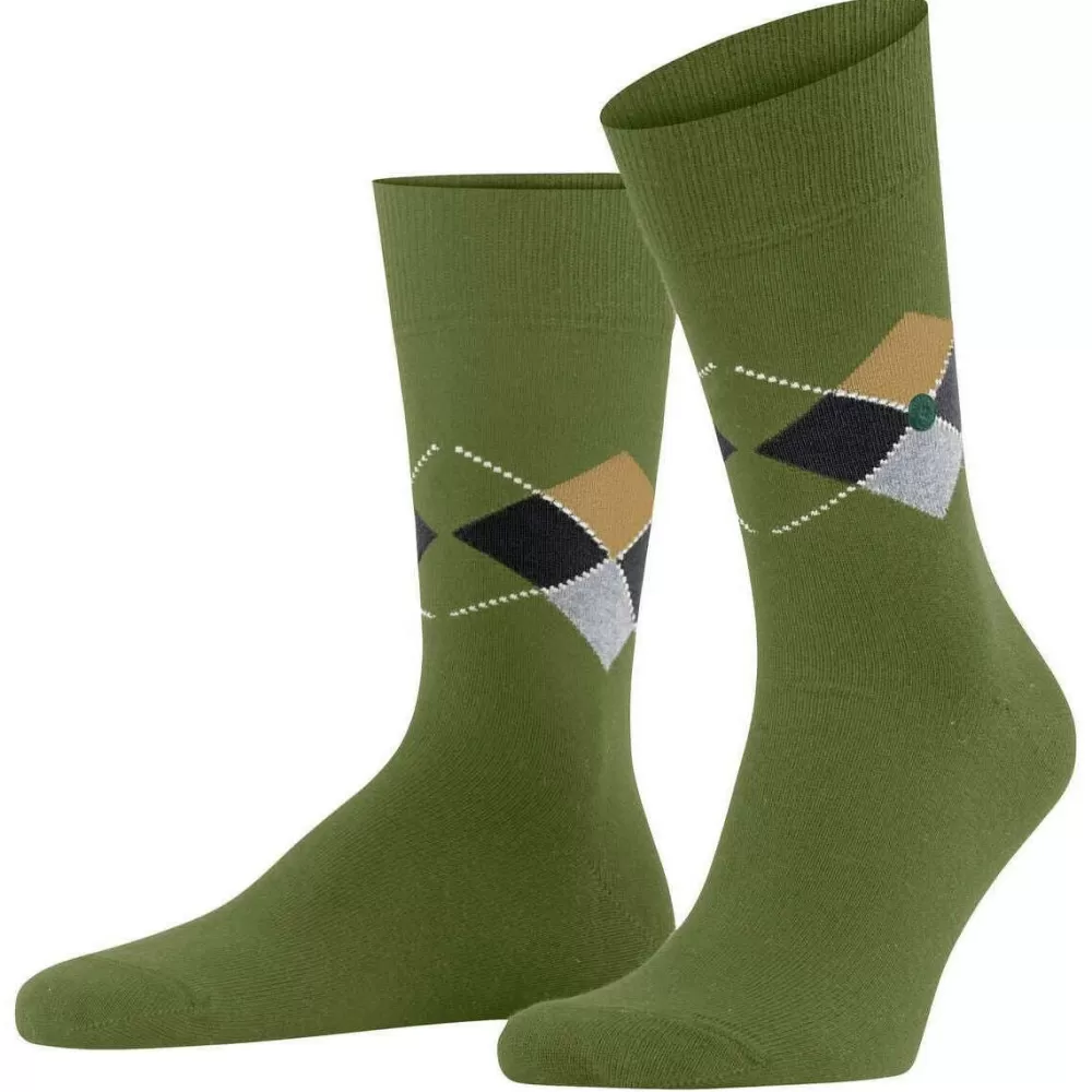 Burlington Men's Socks^Green Multi King Socks